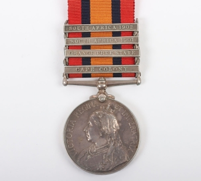 Queen&rsquo;s South Africa Medal to a 3rd Class Trooper in the South African Constabulary