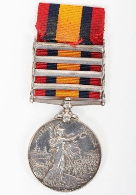 Scarce 2nd Boer War 4 clasp Queens South Africa Medal to a Piper in the Black Watch - 2