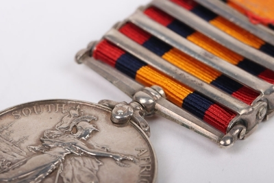Scarce 2nd Boer War 4 clasp Queens South Africa Medal to a Piper in the Black Watch - 3