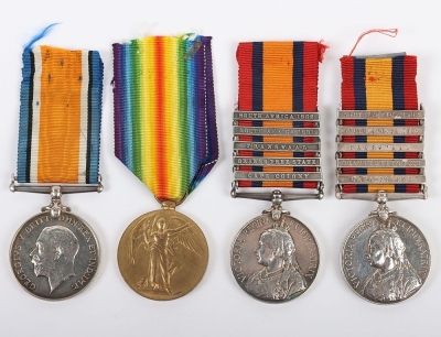An Unusual Double Issue Queen&rsquo;s South Africa Medal to a Recipient in the Scottish Horse who also Served in the Great War