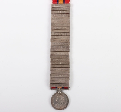 Miniature Medal &ndash; An Interesting Miniature Queen&rsquo;s South Africa Medal with a Complete set of 26 Clasps