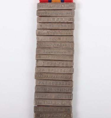 Miniature Medal &ndash; An Interesting Miniature Queen&rsquo;s South Africa Medal with a Complete set of 26 Clasps - 2