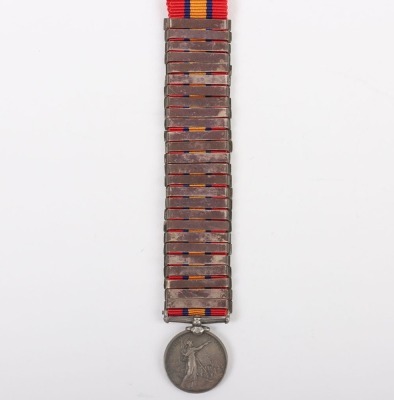Miniature Medal &ndash; An Interesting Miniature Queen&rsquo;s South Africa Medal with a Complete set of 26 Clasps - 7