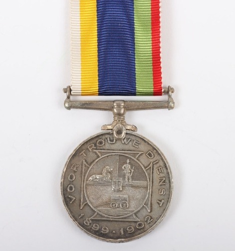 Scarce Boer Loyal Service Decoration (Dekoratie voor Trouwe Dienst) to the Head Staff Officer in General Botha&rsquo;s Staff.