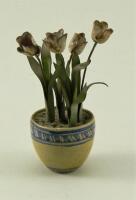 Rare Beatrice Hindley potted tulips, English 1920s,