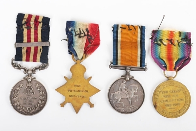 Great War Military Medal and Second Award Bar Medal Group of 4 to the 14th Battalion (Pioneers) Northumberland Fusiliers, both awards gazetted within 1 week of each other - 2