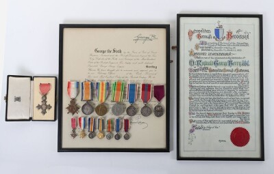 Civil Order of the British Empire and WW1 Medal Group of 22nd London Regiment,