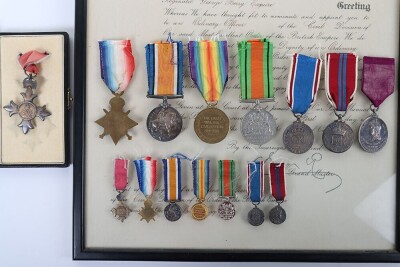 Civil Order of the British Empire and WW1 Medal Group of 22nd London Regiment, - 10