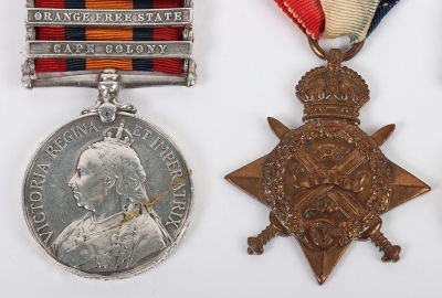 Great War Old Contemptible Casualty Medal Group of 4 to the Royal Engineers - 4