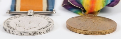 Great War Old Contemptible Casualty Medal Group of 4 to the Royal Engineers - 6