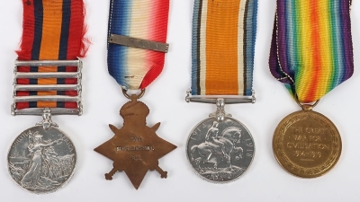 Great War Old Contemptible Casualty Medal Group of 4 to the Royal Engineers - 7