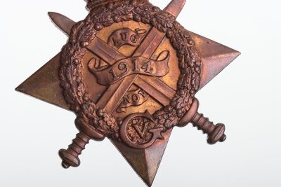 Plymouth Division Royal Marine Brigade Single 1914 Star Medal - 4