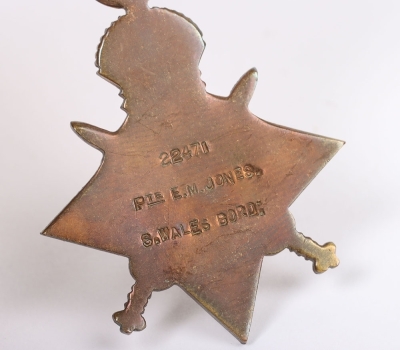 A Great War 1914-15 Star medal trio to a recipient in the South Wales Borderers - 3