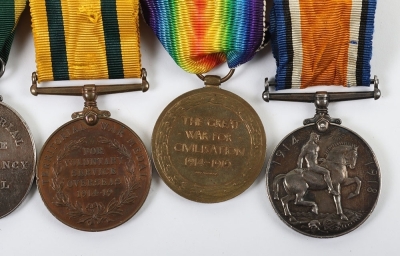 Territorial Long Service Medal Group of 6 to a Member of the North Riding Fortress Engineers who was Present at the Bombardment of the Hartlepool's in December 1914 - 7