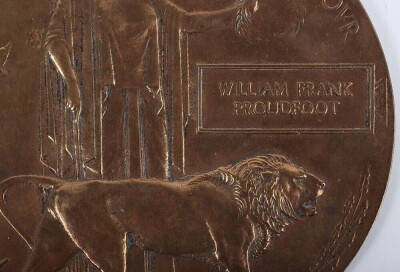 A Great War Pair of Medals and Memorial Plaque to a Recipient in the London Irish Rifles who Died of Wounds in December 1917 - 6
