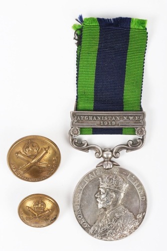 Third Afghan War Medal to the 24th Squadron Machine Gun Corps Cavalry.