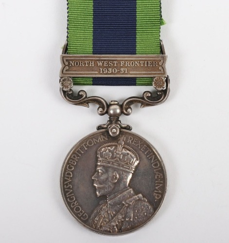 India General Service Medal 1908-35, to the Essex Regiment for Service on the North West Frontier of India