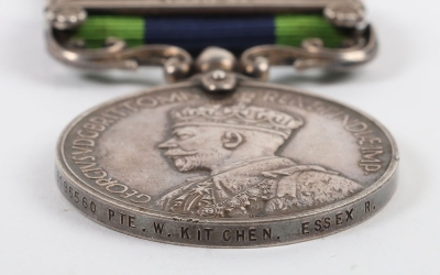 India General Service Medal 1908-35, to the Essex Regiment for Service on the North West Frontier of India - 4
