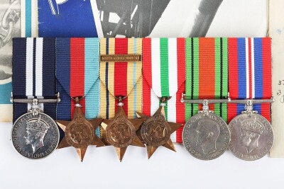 Fine WW2 Royal Navy Charioteer (Human Torpedo) Distinguished Service Medal Group of Six, Awarded for the Attack on Spezia Harbour on 21st June 1944 - 4
