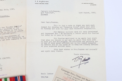 Second World War Merchant Navy Commendation for Brave Conduct Medal Group of 4 to the Second Officer on &lsquo;MV Empire Spenser&rsquo; Who Returned to the Burning Ship to Rescue Stranded Crew - 6