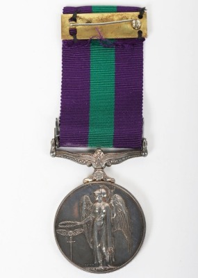 General Service Medal 1918-62 to the Royal Air Force for the Malaya conflict, GVIR, with clasp Malaya, &ldquo;3500022 ACT CPL D WHITEHOUSE RAF&rdquo;, in titled card box of issue and accompanied by 2 letters of issue dated March 1976 to the recipient in South Yardley - 2
