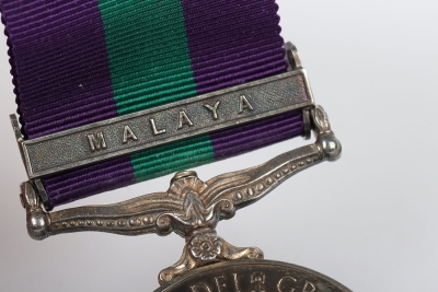 General Service Medal 1918-62 to the Royal Air Force for the Malaya conflict, GVIR, with clasp Malaya, &ldquo;3500022 ACT CPL D WHITEHOUSE RAF&rdquo;, in titled card box of issue and accompanied by 2 letters of issue dated March 1976 to the recipient in South Yardley - 4