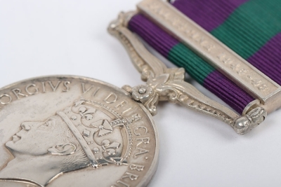 General Service Medal 1918-62 for the Palestine conflict to the Sherwood Foresters - 4