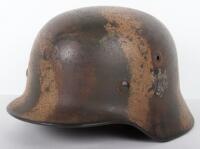 German Army Camouflaged Steel Combat Helmet