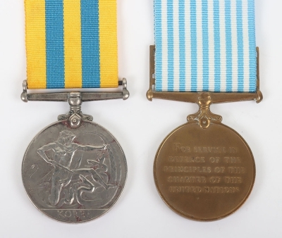 Korean War Campaign Medal Pair to the Royal Artillery - 4