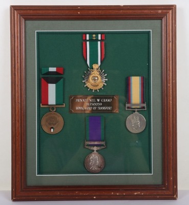 First Gulf War Campaign Medal Group of Four Royal Corps of Transport