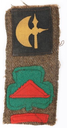 WW2 78th Division 38th Brigade 6th Royal Inniskilling Fusiliers Battle Dress Combination Insignia