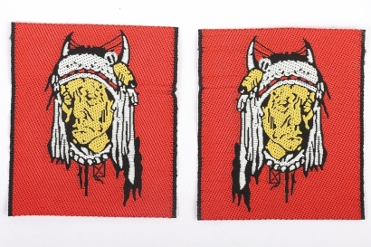 British Army Training Team Canada Cloth Formation Sign Pair,