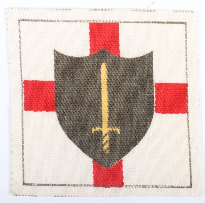 Scarce WW2 printed Formation Sign No.21 Area Middle East Forces (Palestine)