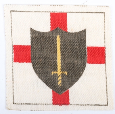 Scarce WW2 printed Formation Sign No.21 Area Middle East Forces (Palestine)