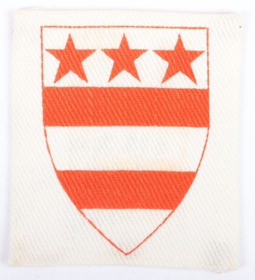 Scarce Light Anti-Aircraft R Battery South Shields Cloth Formation Sign