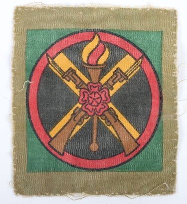 Rare Western Command Weapons and Training School Cloth Formation Sign