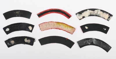 9x WW2 Printed Regimental Shoulder Titles - 2