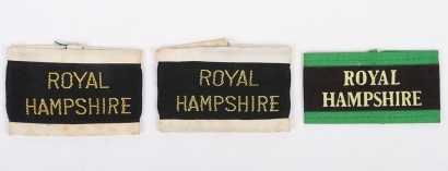 1st Battalion Royal Hampshire Regiment Slip-on Shoulder Titles