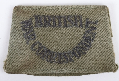 British War Correspondent Slip-on Shoulder Title