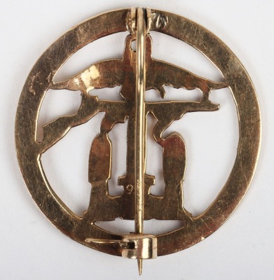 9ct Gold Combined Operations Sweetheart Brooch - 2