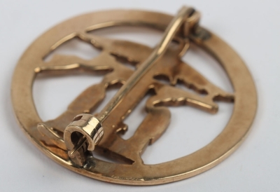 9ct Gold Combined Operations Sweetheart Brooch - 3