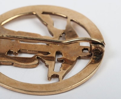 9ct Gold Combined Operations Sweetheart Brooch - 4