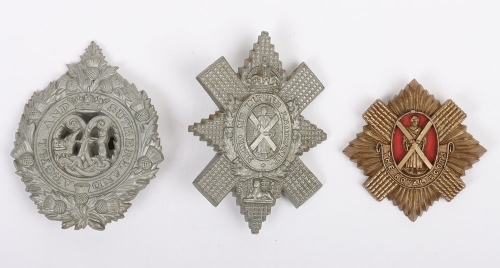 3x WW2 War Economy Plastic Scottish Badges