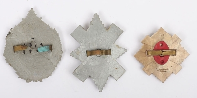 3x WW2 War Economy Plastic Scottish Badges - 5