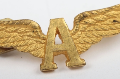 WW1 Royal Naval Air Service Attached Officers Sleeve Wing - 4