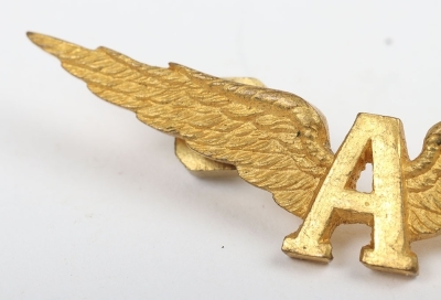 WW1 Royal Naval Air Service Attached Officers Sleeve Wing - 6