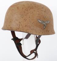 Luftwaffe Kreta Camouflaged Pattern Paratrooper Combat Helmet