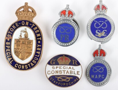 WW1 Staffordshire Special Constable Enamel Lapel Badge