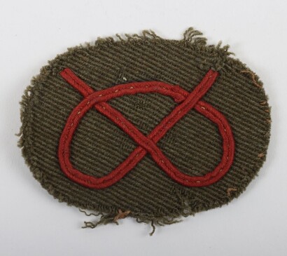 WW1 1/5th Battalion South Staffordshire Regiment Cloth Formation Sign