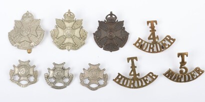 4th and 5th Territorial Battalion The Border Regiment Badge Grouping